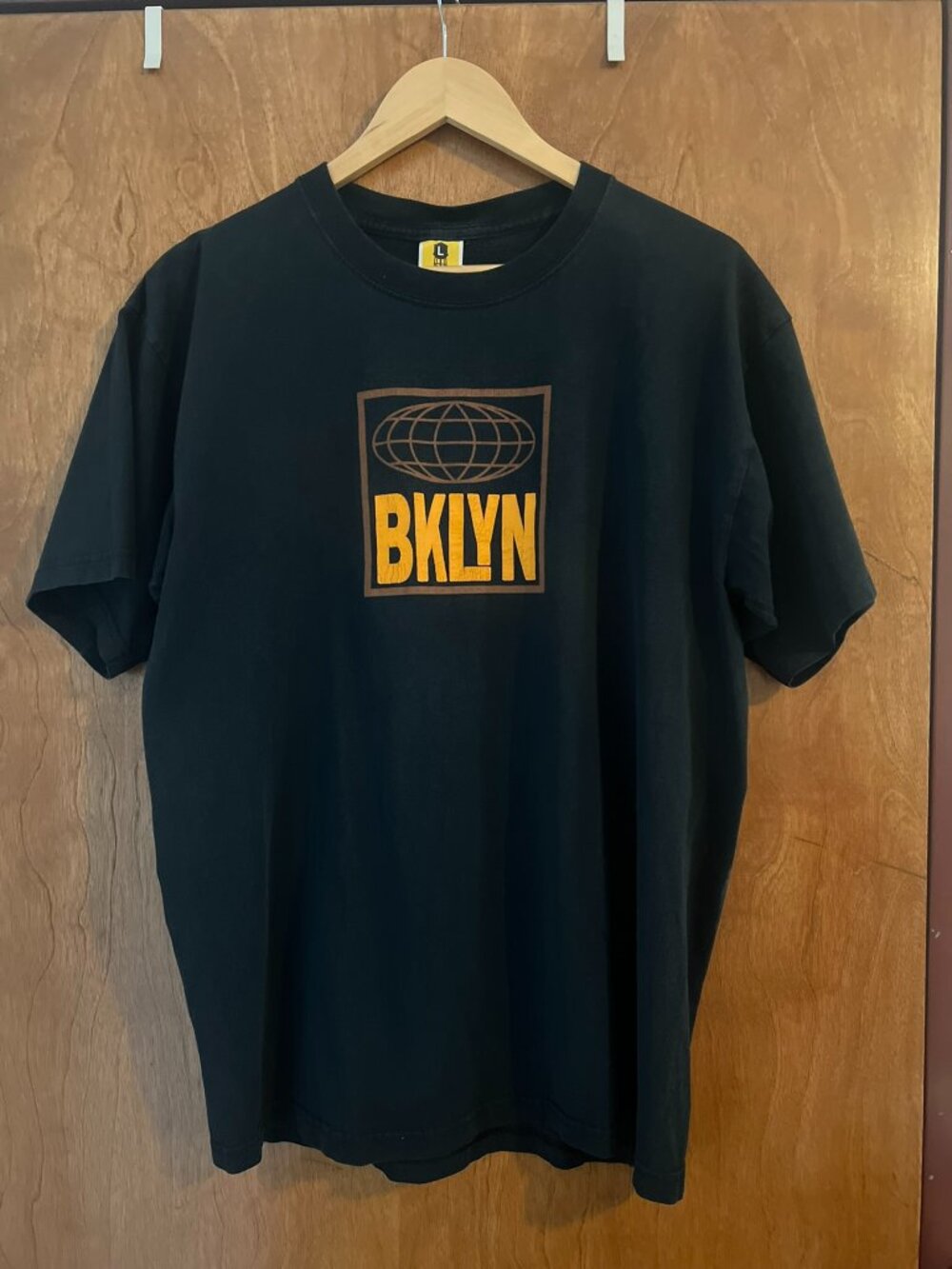 Brooklyn Industries Black Graphic Logo Cotton T-Shirt Men's Size L Short Sleeve